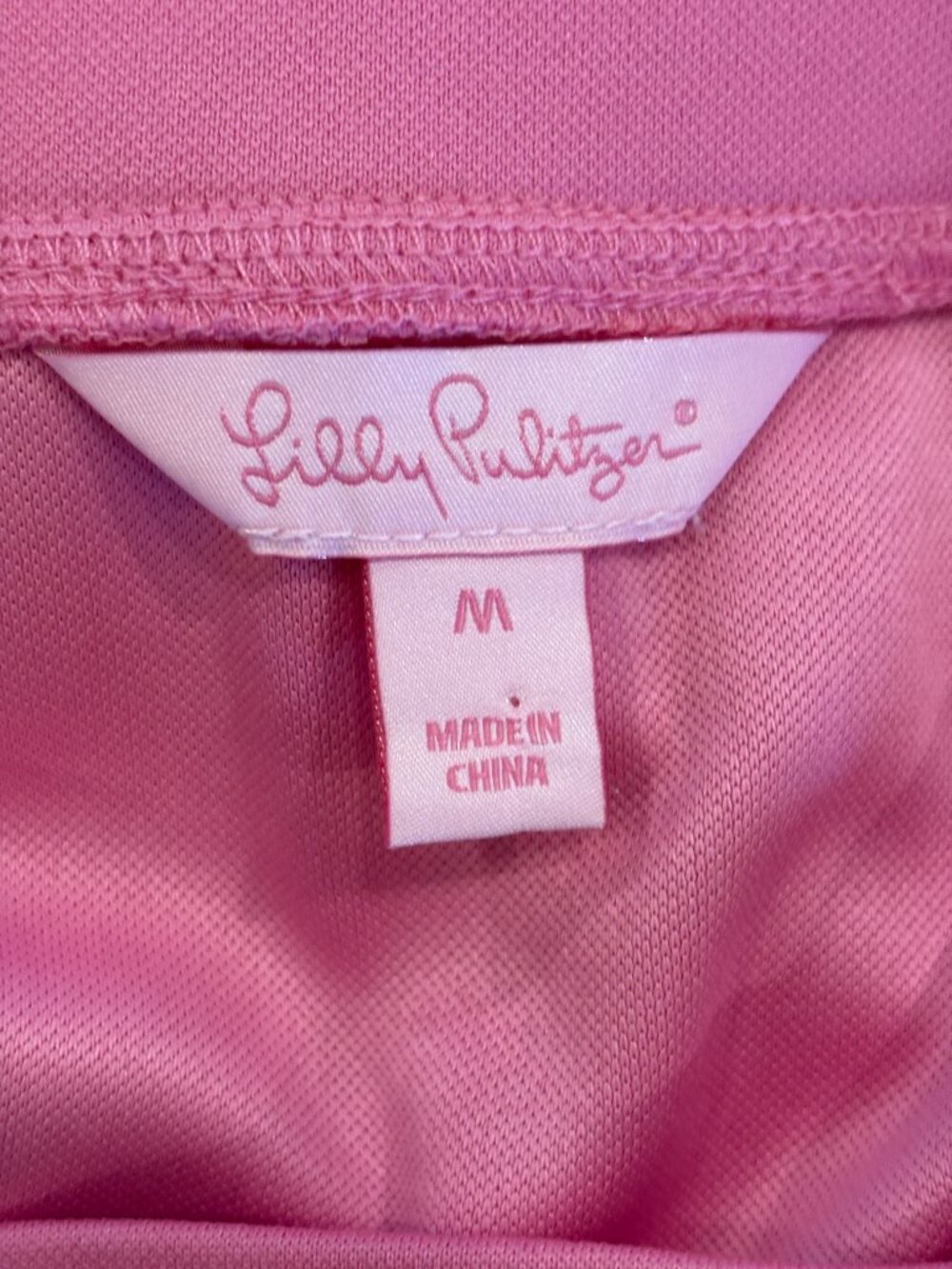 Lilly Pulitzer Pink Palm Tree Logo Skirt Size M Like New - Picture 3 of 5